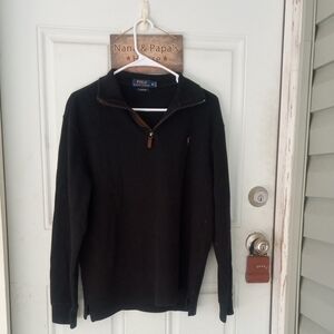 Men's Black Ralph Lauren Polo Quarter Zip